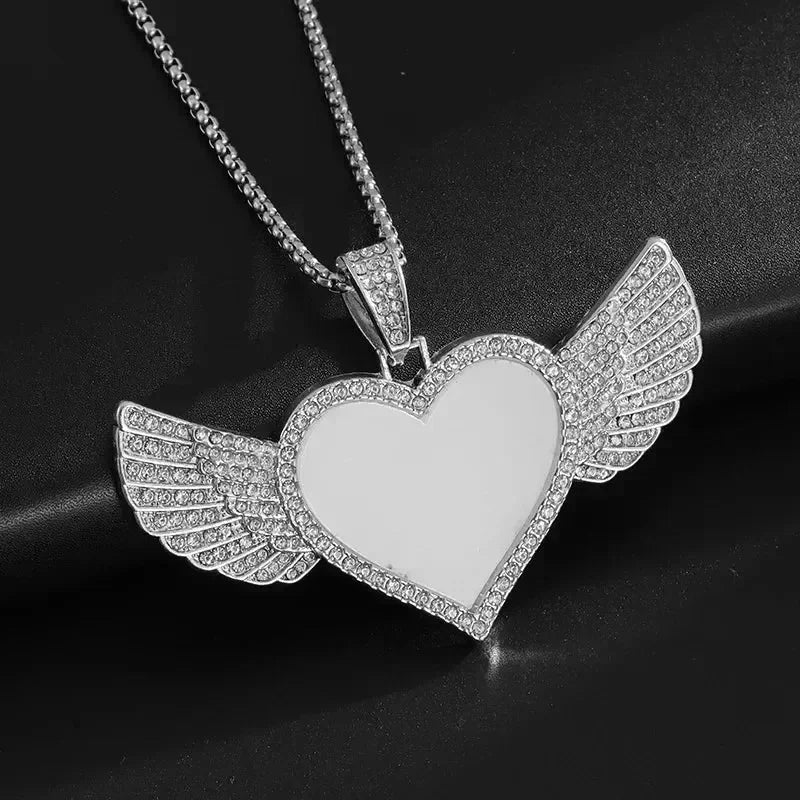 Ice Out Zircon Polite Gesture Middle Finger Necklace Men Women Punk Hip Hop Rap Rock Party Jewelry Gift