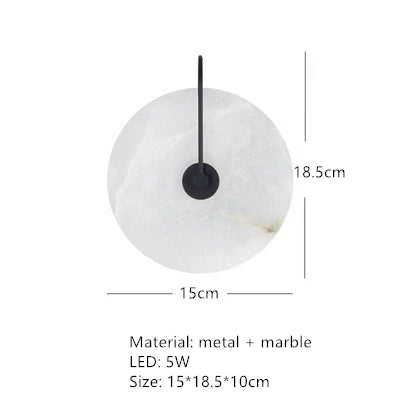 Natural Marble LED Wall Sconce