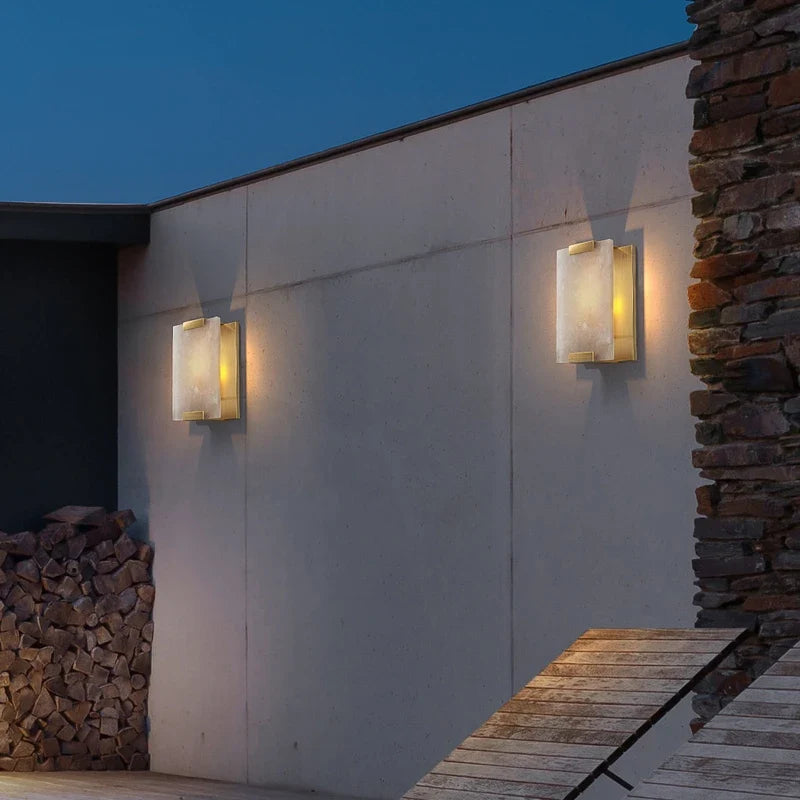 Natural Marble LED Wall Sconce