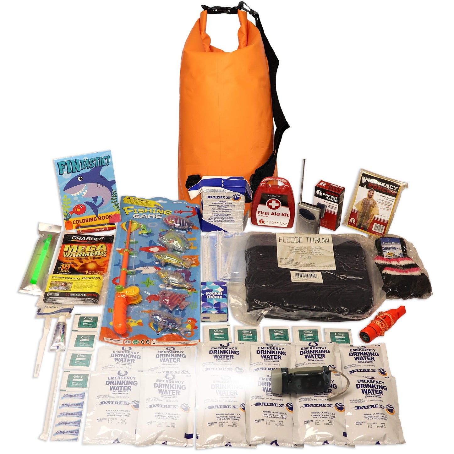 Survival Kit for Children, Dry Bag
