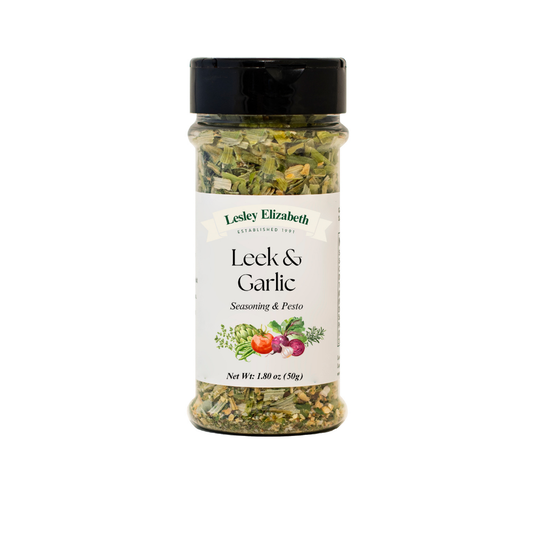 Lesley Elizabeth Leek & Garlic Seasoning & Pesto, PET (250mL)