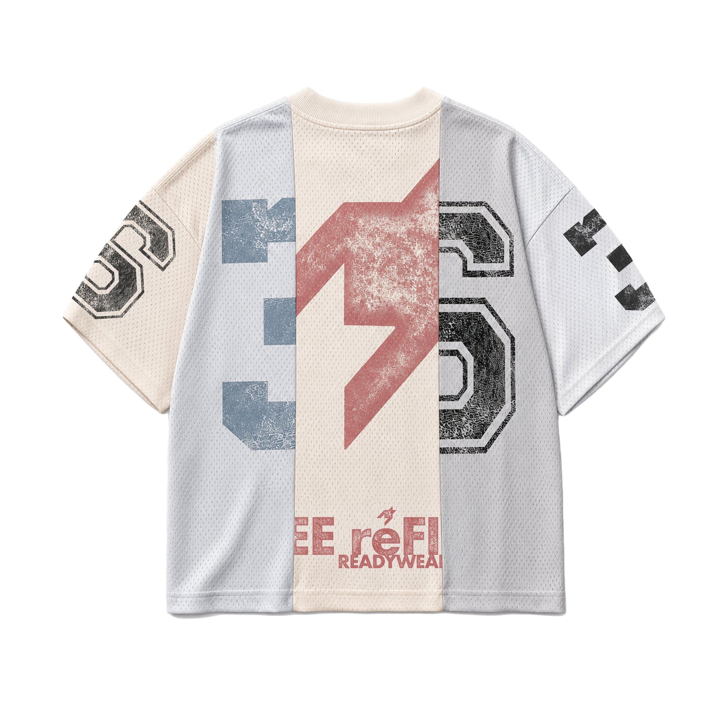 Split Jersey - Ivory Multi