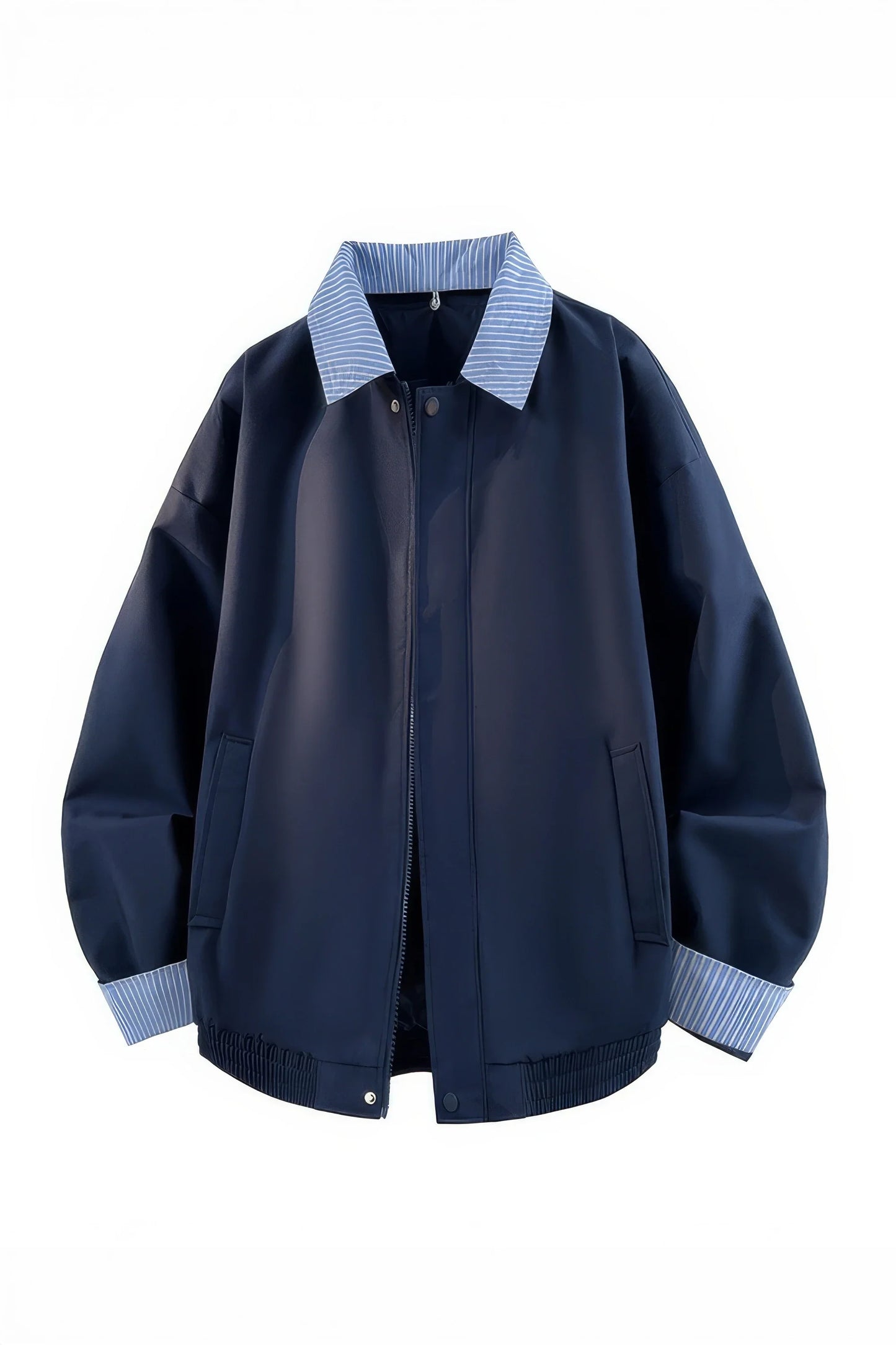 Checked Pattern Work Bomber Jacket