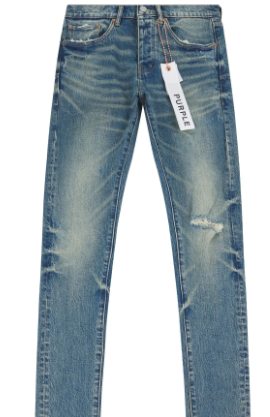 PURPLE Jeans Distressed Faded Medium Wash
