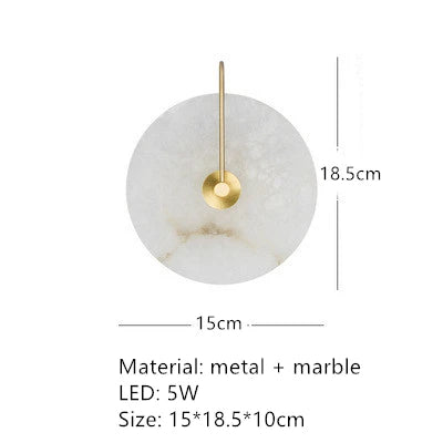 Natural Marble LED Wall Sconce