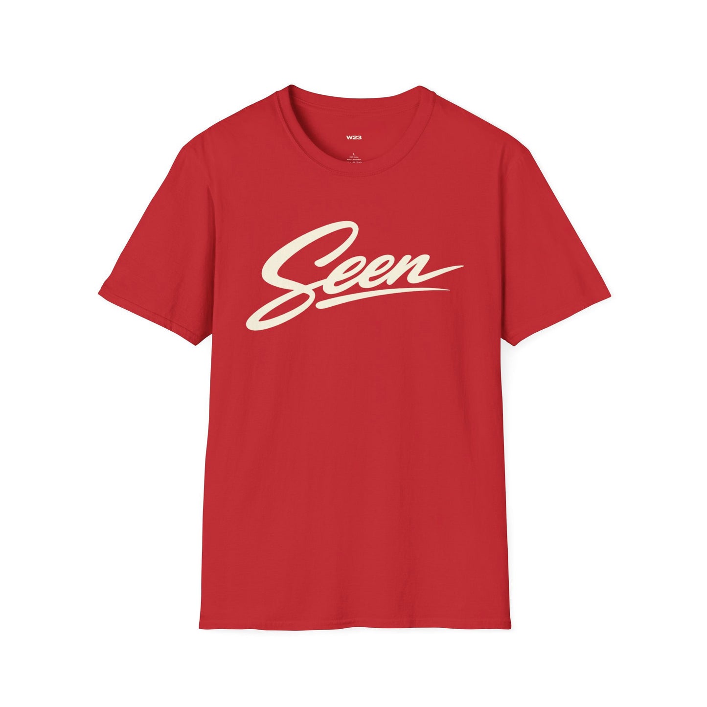 Seen Script T-Shirt | Retro Handwritten Logo Tee