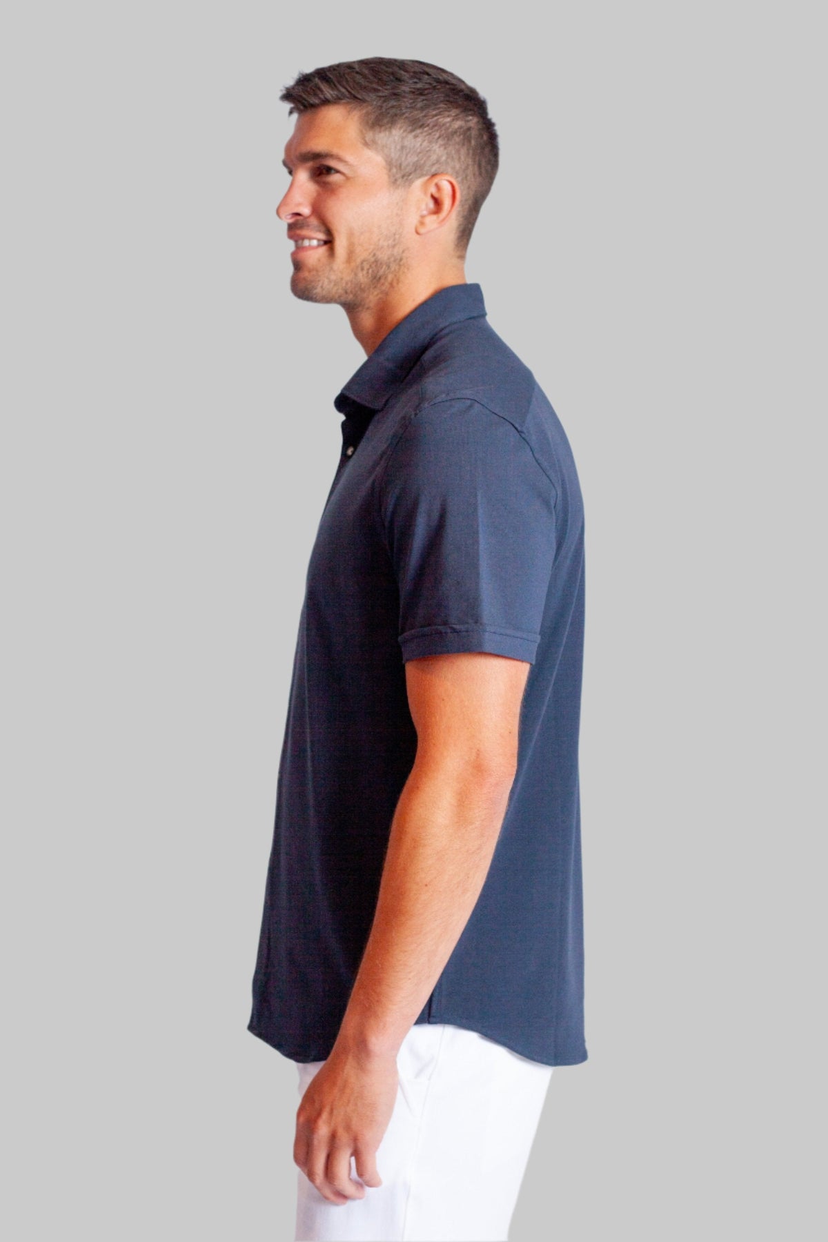 'Single Shot' Short Sleeve Shirt - Blue Night