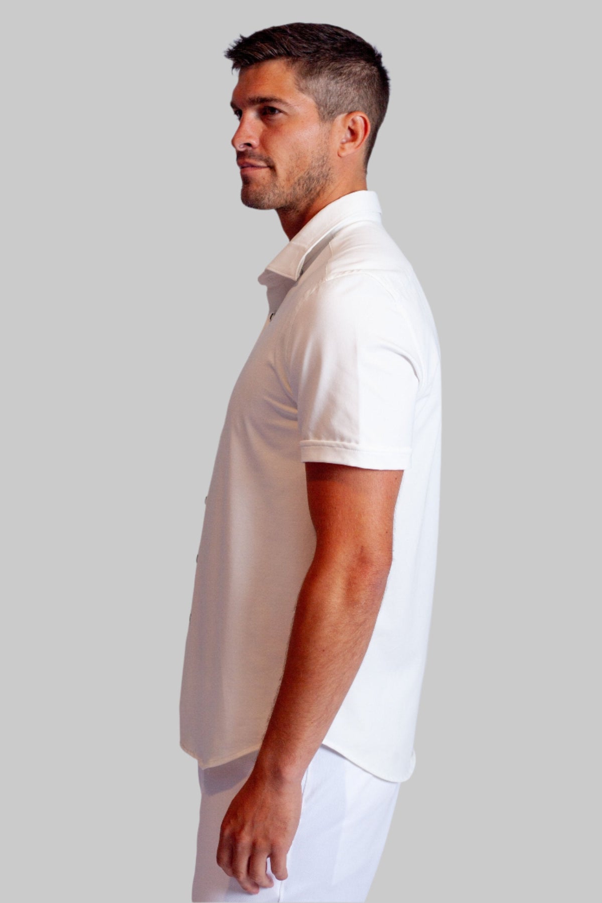 Buki 'Single Shot' Short Sleeve Tech Shirt — White