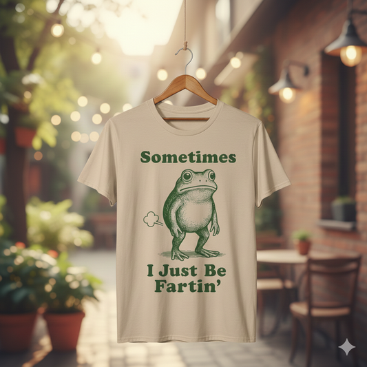 "Sometimes I Just Be Fartin'" Frog T-Shirt