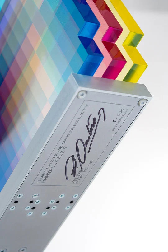 Felipe Pantone "Subtractive Variability Manipulable 6" Sculpture
