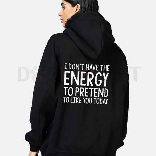 "Too Tired for Fake People" Skeleton Hoodie – Funny Ugly Christmas Sweatshirt, Holiday Season Slogan Pullover, Happy New Year Gift 2025