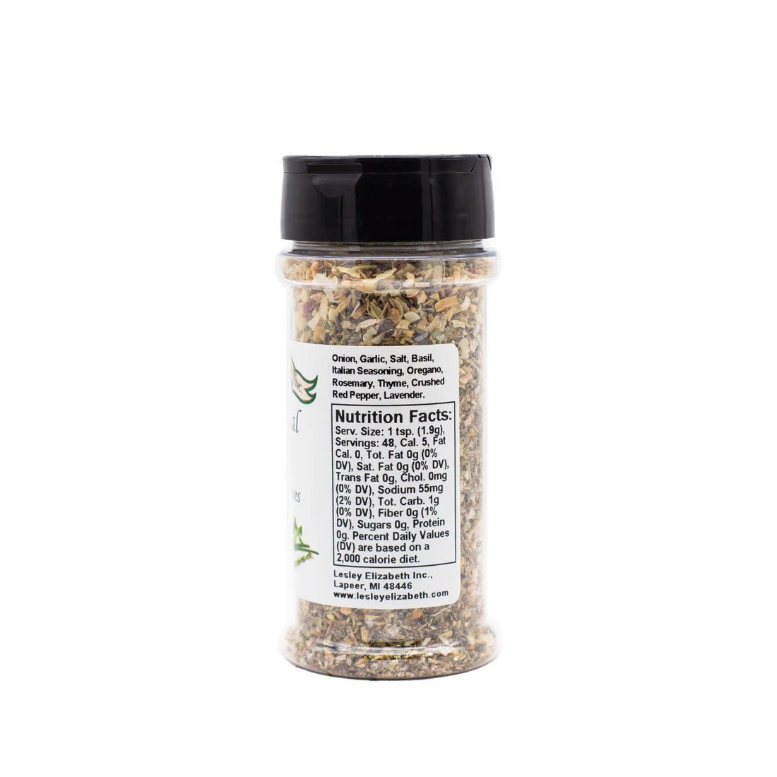 Lesley Elizabeth Traditional Italian Traveler's Spices, PET (252mL)