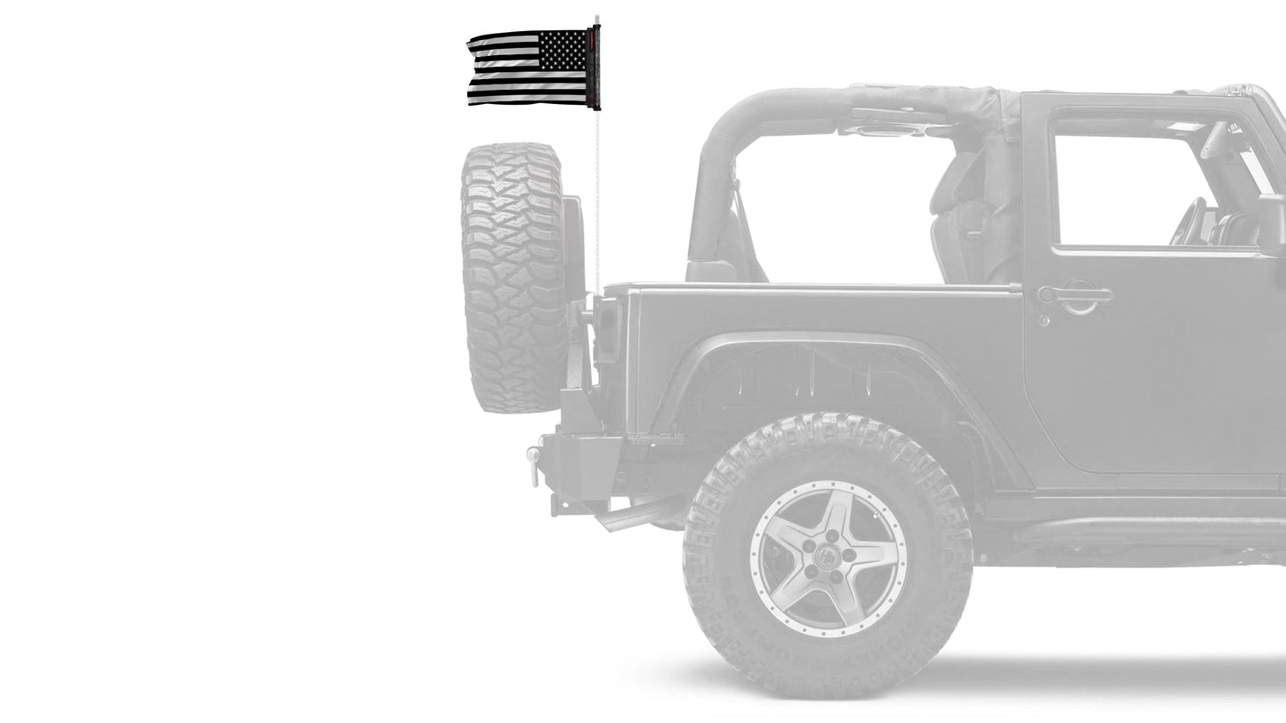 USA Subdued Tactical 12"x18" Forever Wave Flag