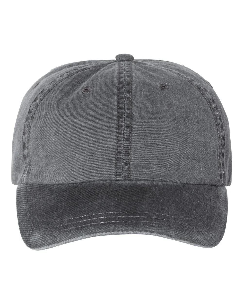Embroidered Varsity Style Pigment-Dyed Twill Hat | Quick Ship