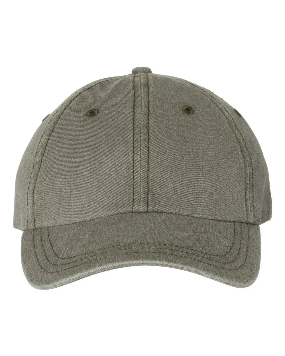 Embroidered Varsity Style Pigment-Dyed Twill Hat | Quick Ship