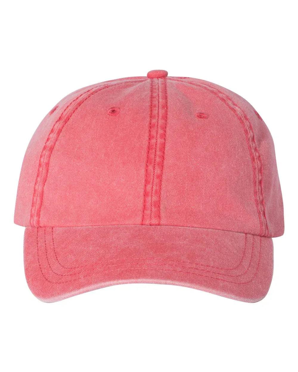 Embroidered Bean Stitch on Pigment-Dyed Twill Hat | Quick Ship