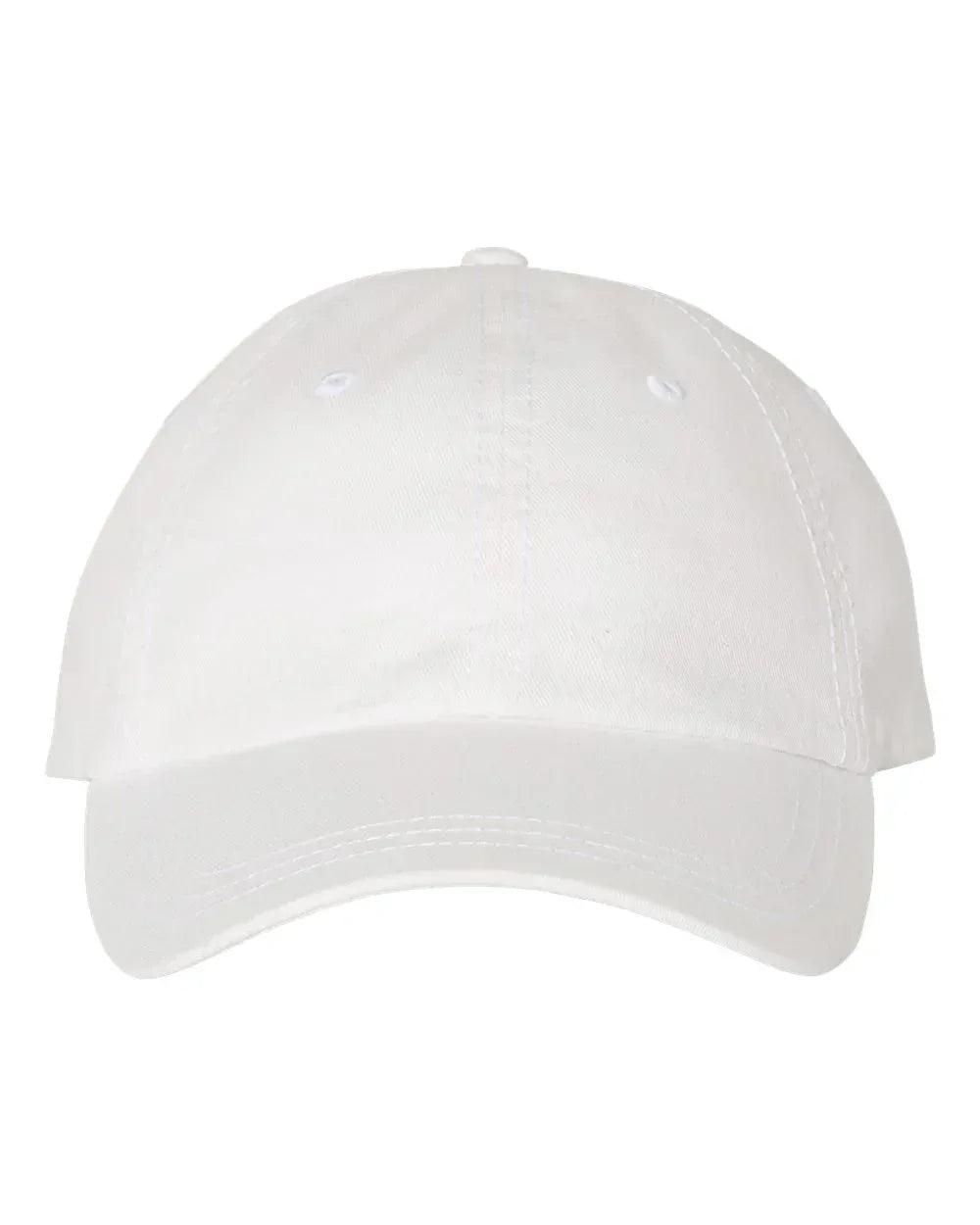 Embroidered Bean Stitch on Pigment-Dyed Twill Hat | Quick Ship