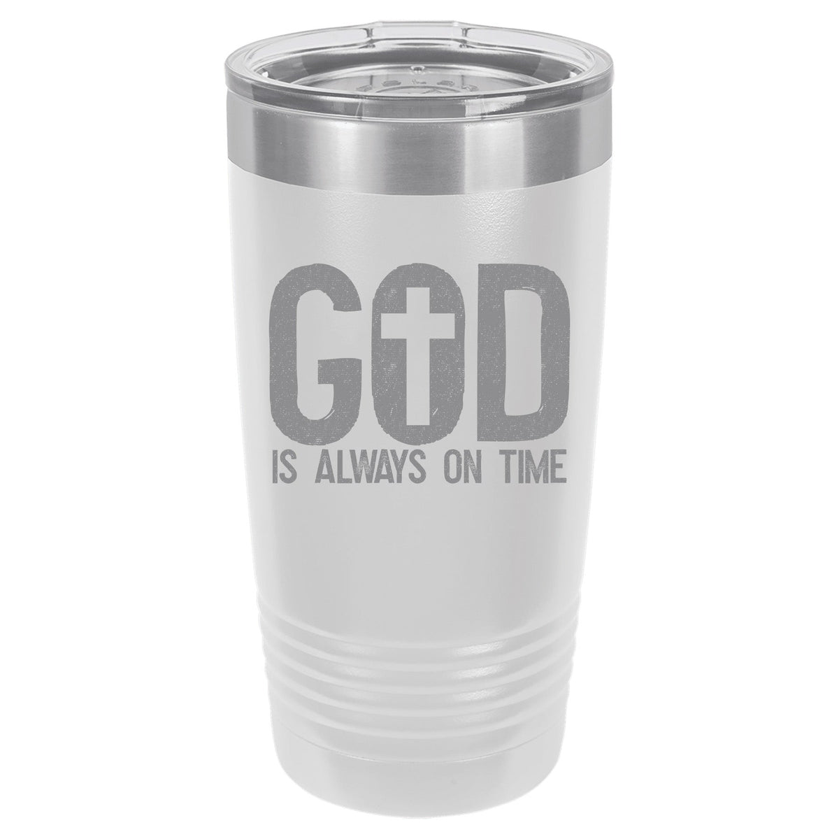 God is Always on Time 20 oz Polar Camel Tumbler