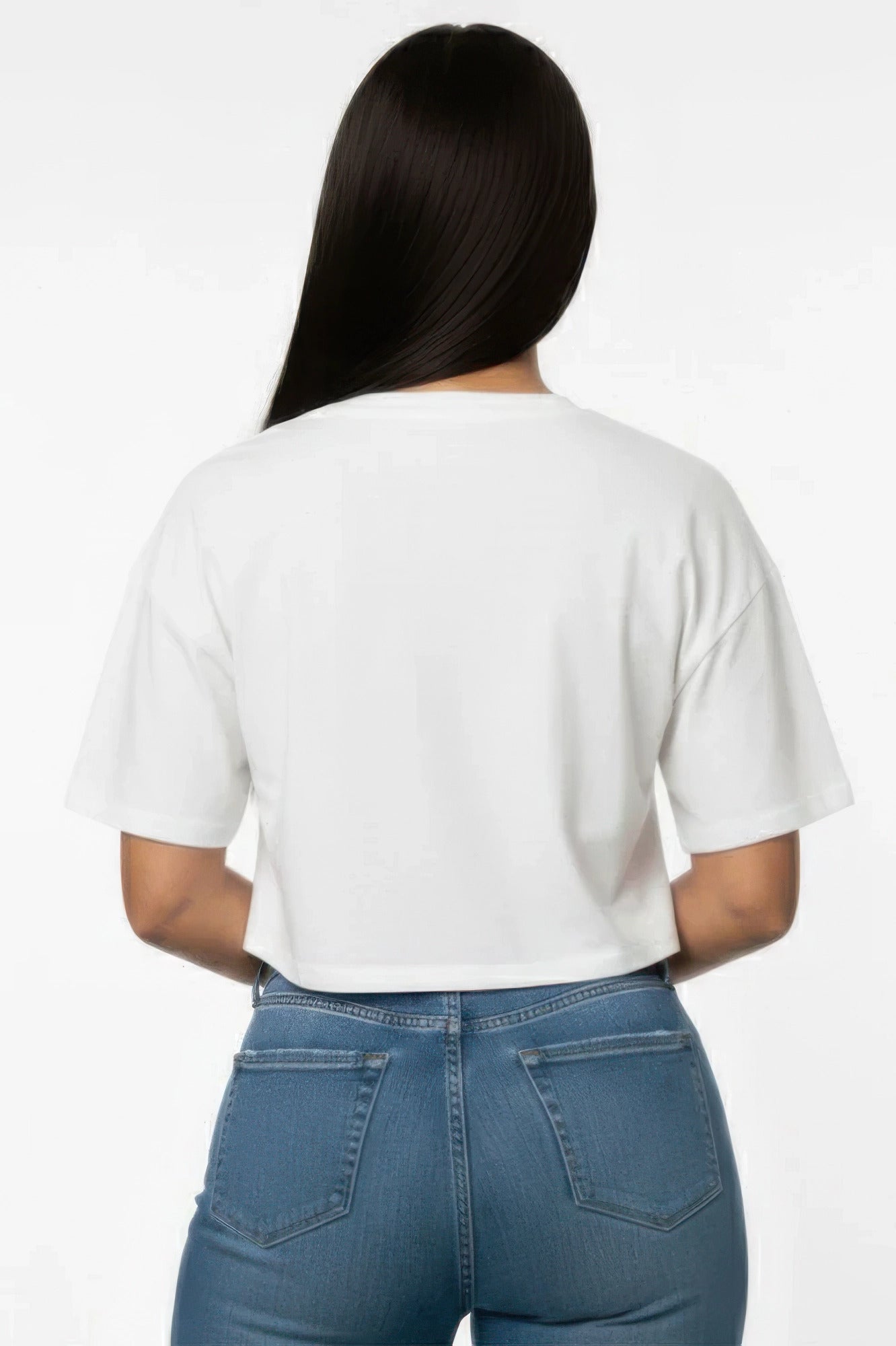 Everyday Essential Cropped Crew Neck T-Shirt