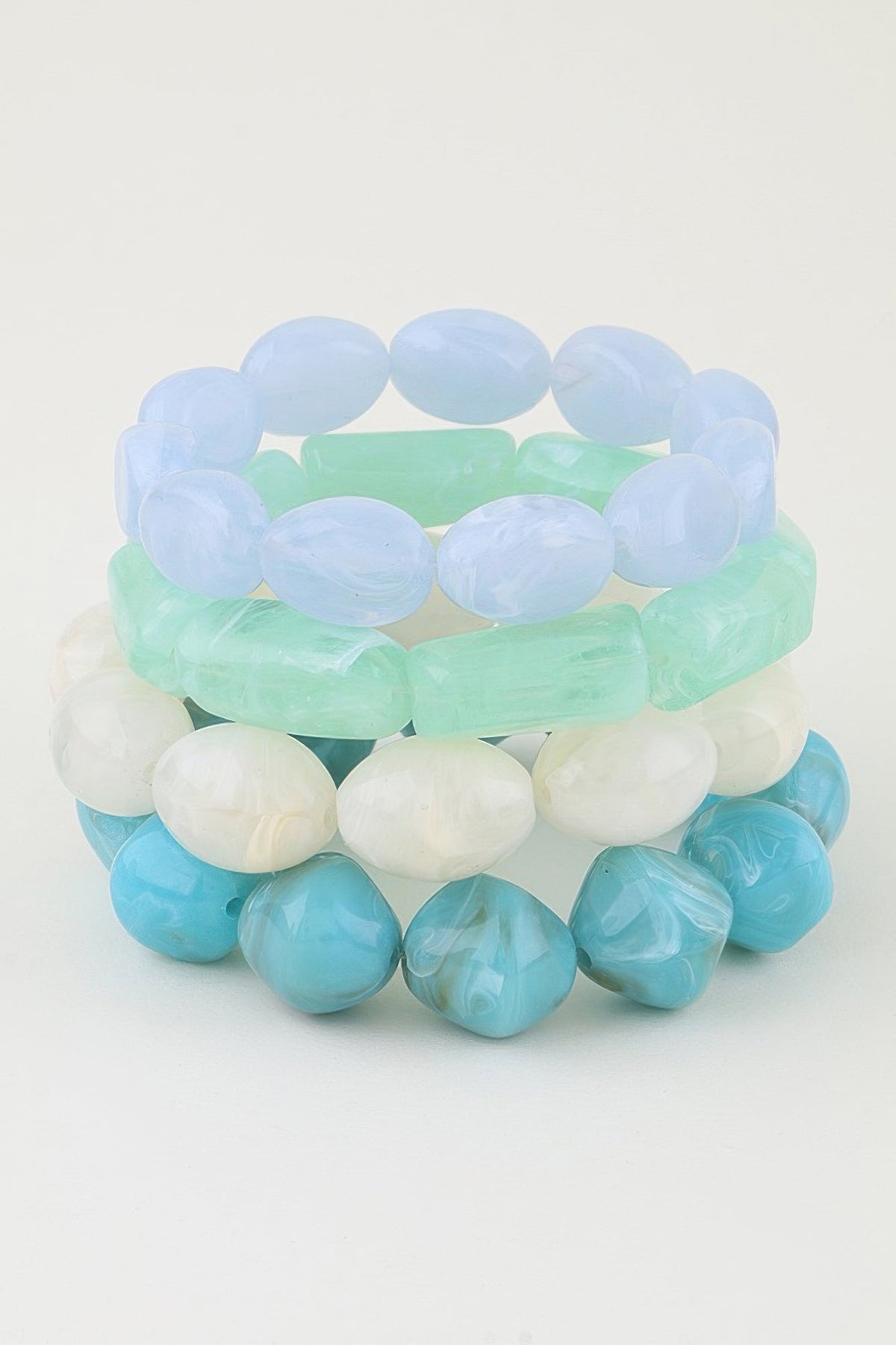 Multi Marble Stone Beaded Bracelet