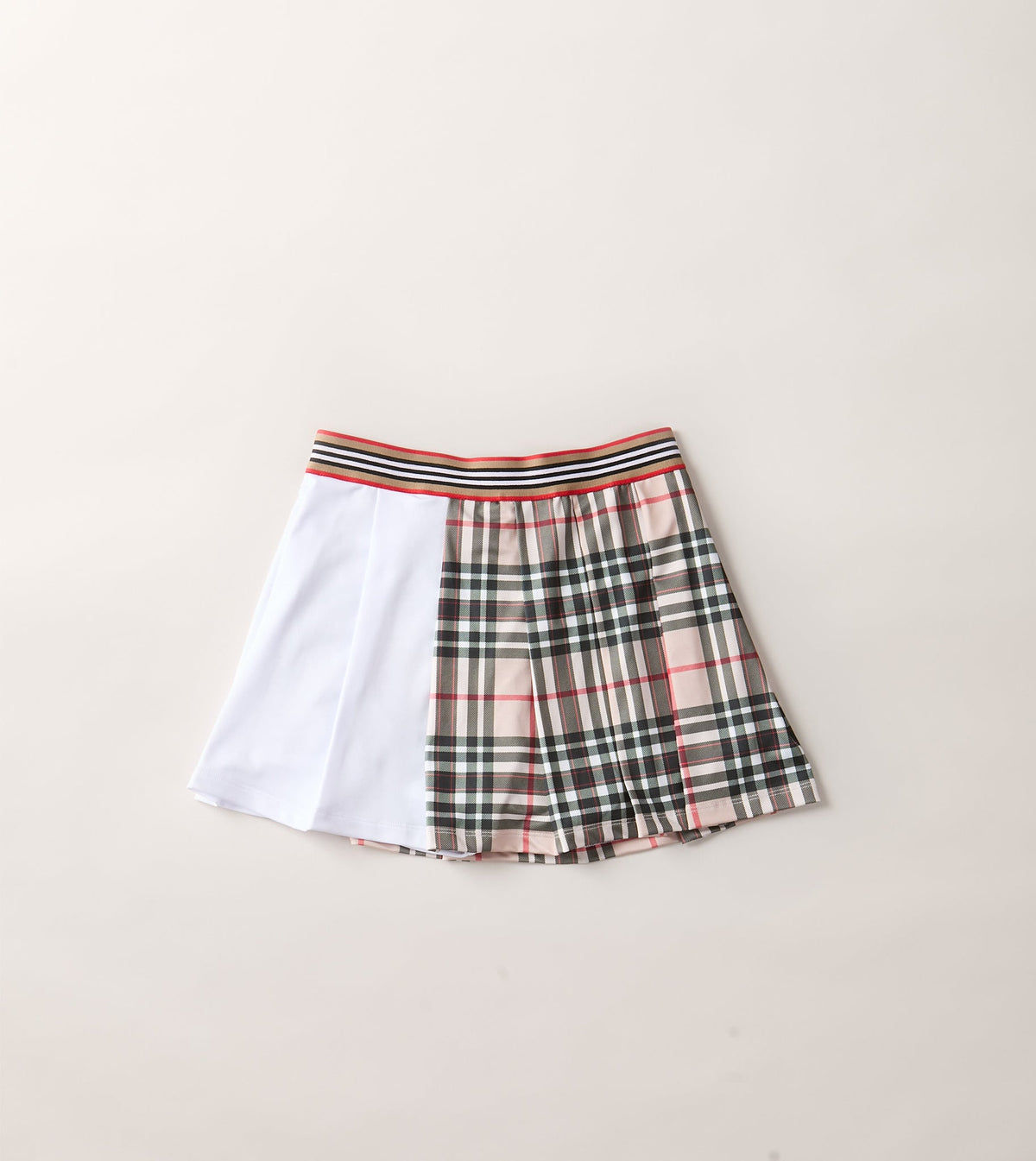 AGGIE BROWN PLAID SKIRT