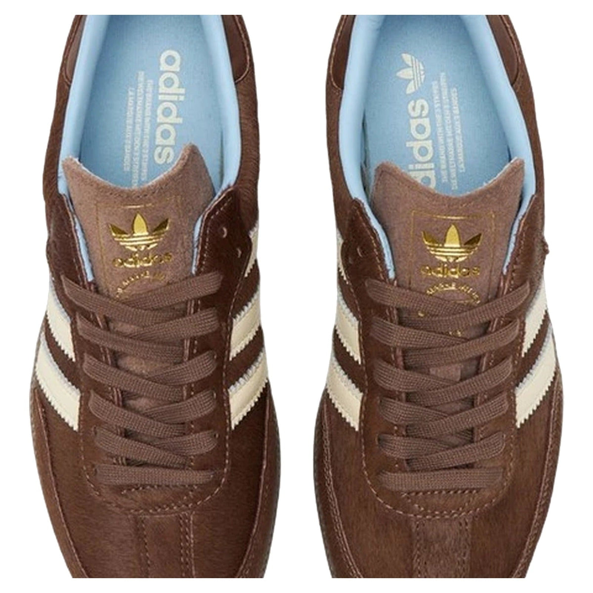 Adidas Samba OG Dark Brown Cream Blue Pony Hair (Women's)