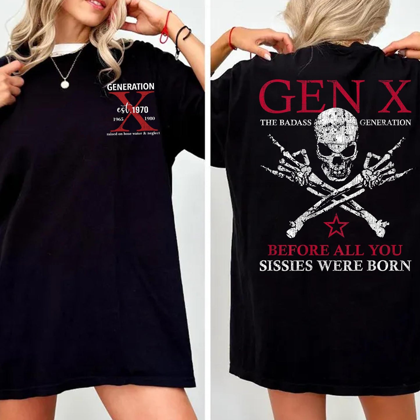 "Badass Generation" Gen X Custom Year T-Shirt