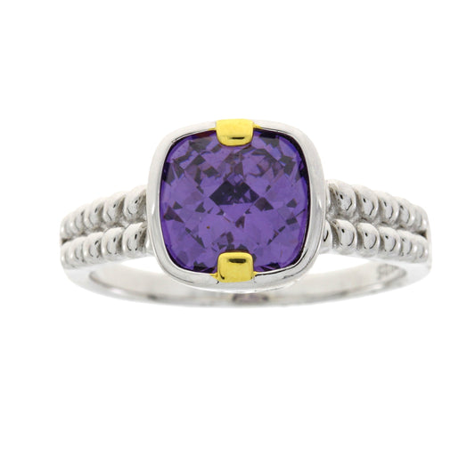 Cubic Zirconium Ring Sterling Silver