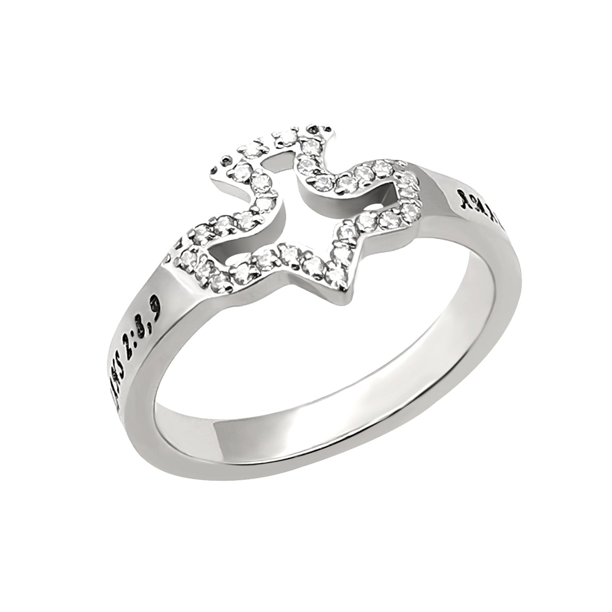 CZ Dove Ring