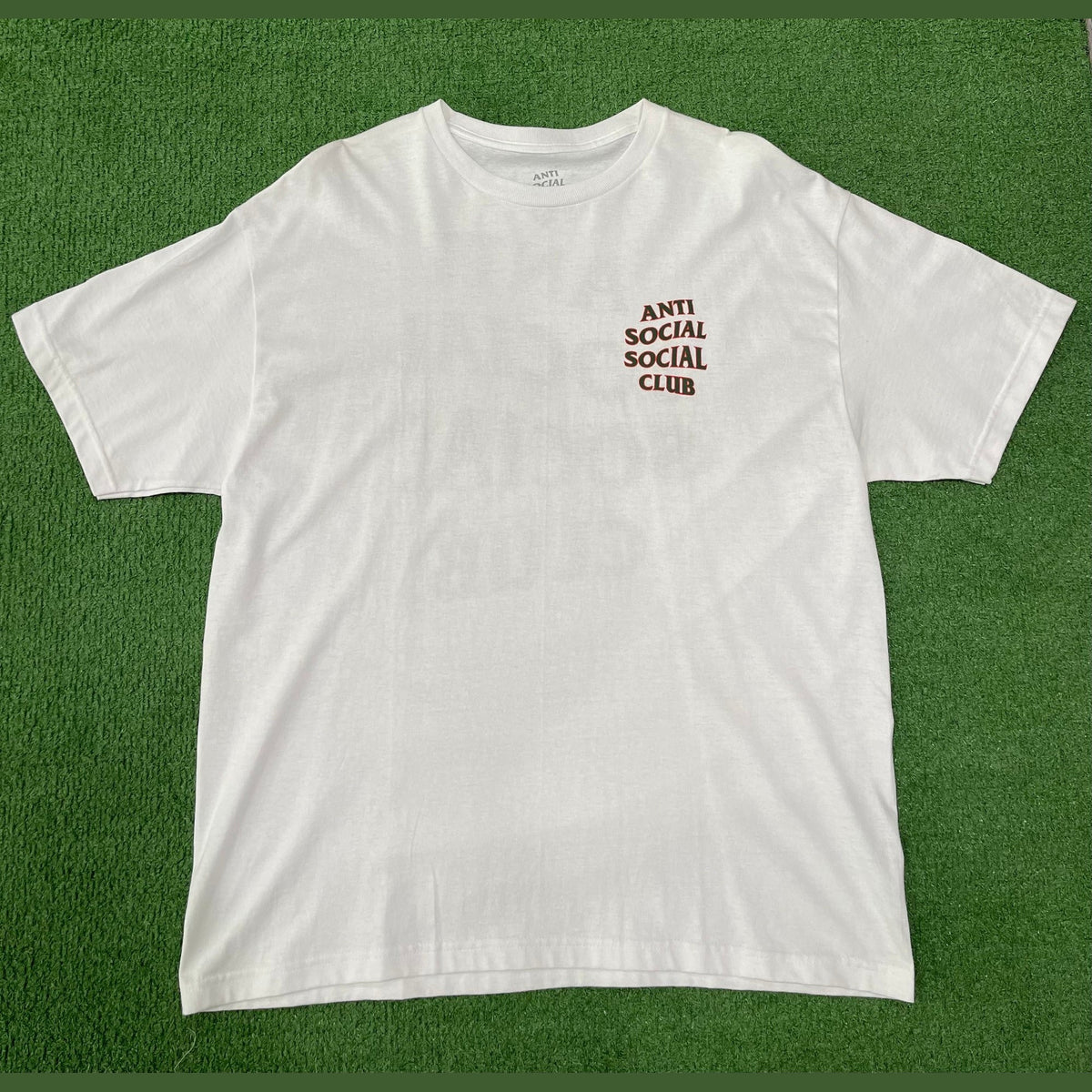 Anti Social Social Club Plaid Red Tee White