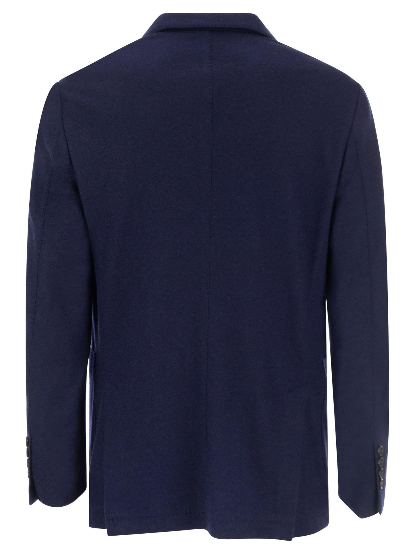 Brunello Cucinelli Men Cashmere Jersey Blazer With Patch Pockets