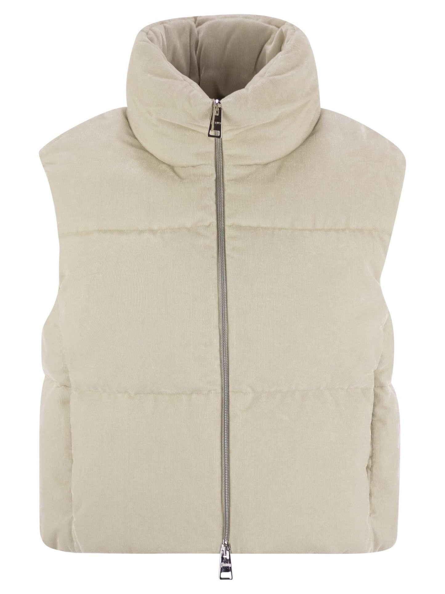 Herno Women Velvet Sleeveless Down Jacket