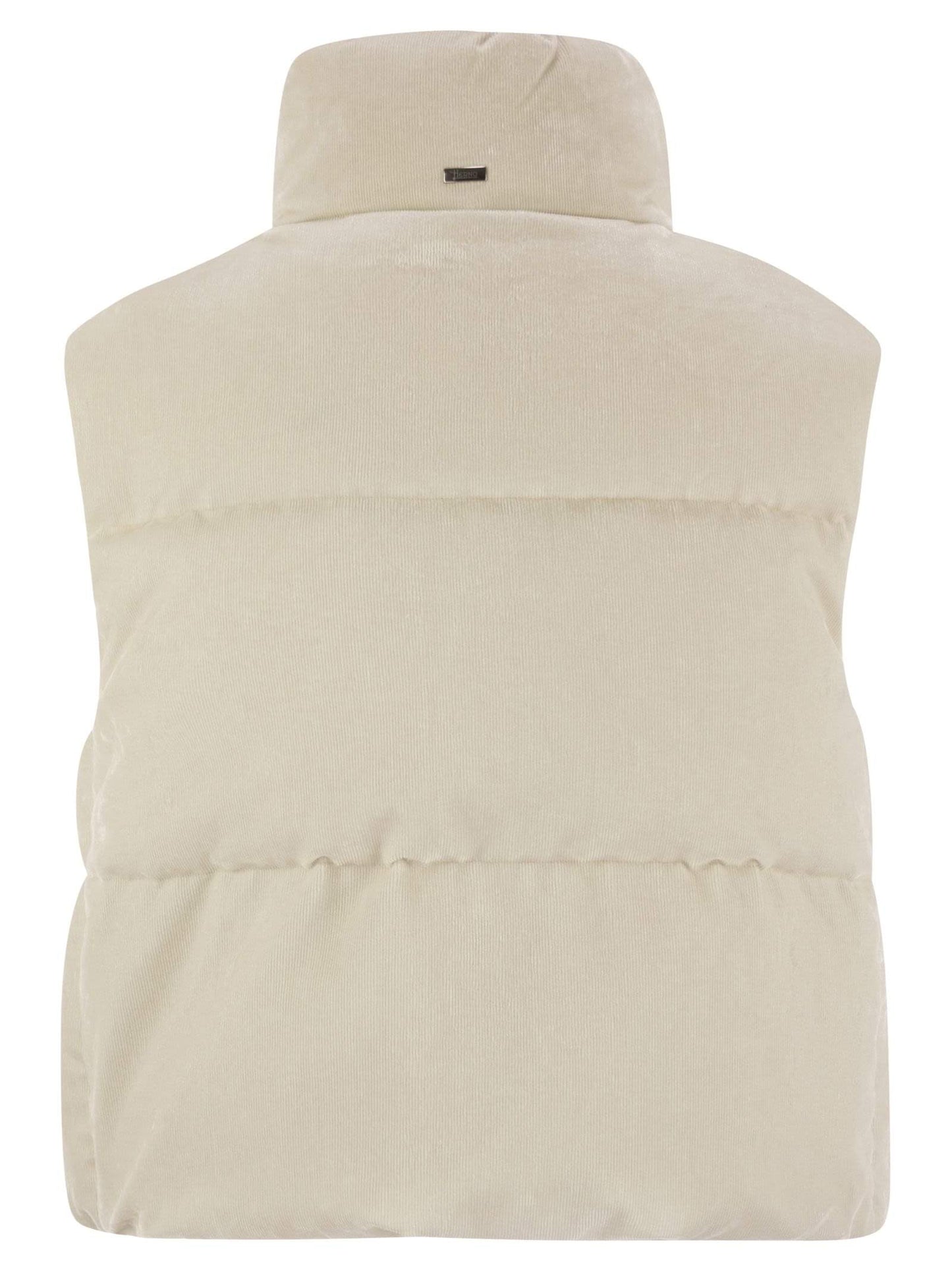 Herno Women Velvet Sleeveless Down Jacket