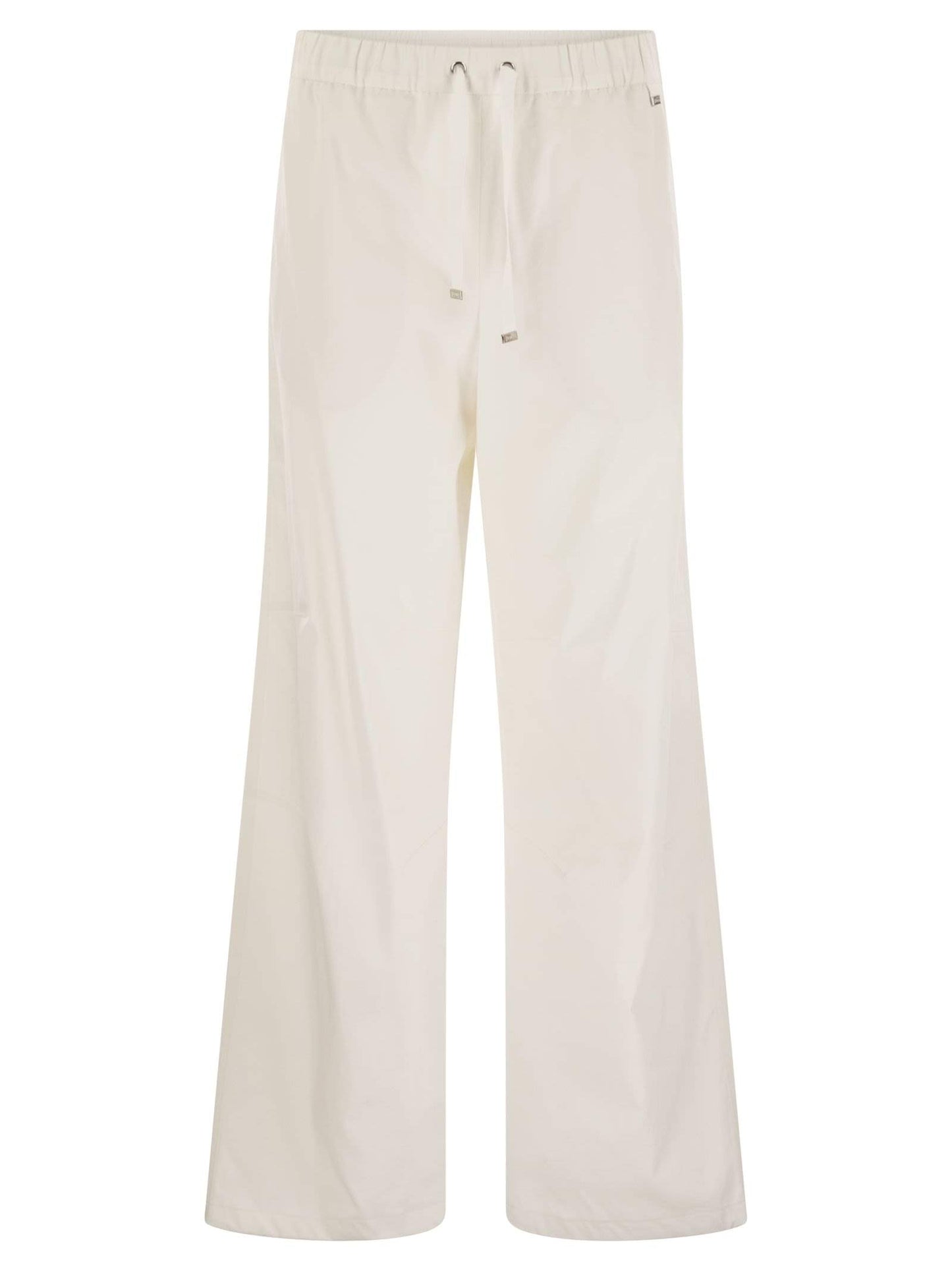 Herno Women Resort Cotton Trousers With Drawstring
