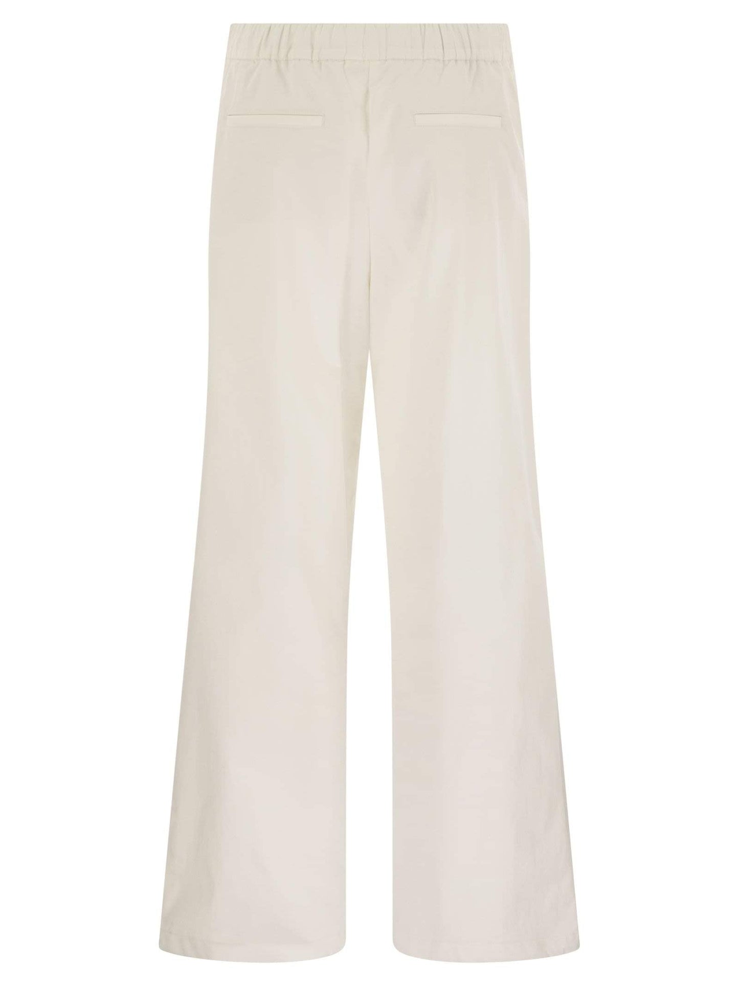 Herno Women Resort Cotton Trousers With Drawstring