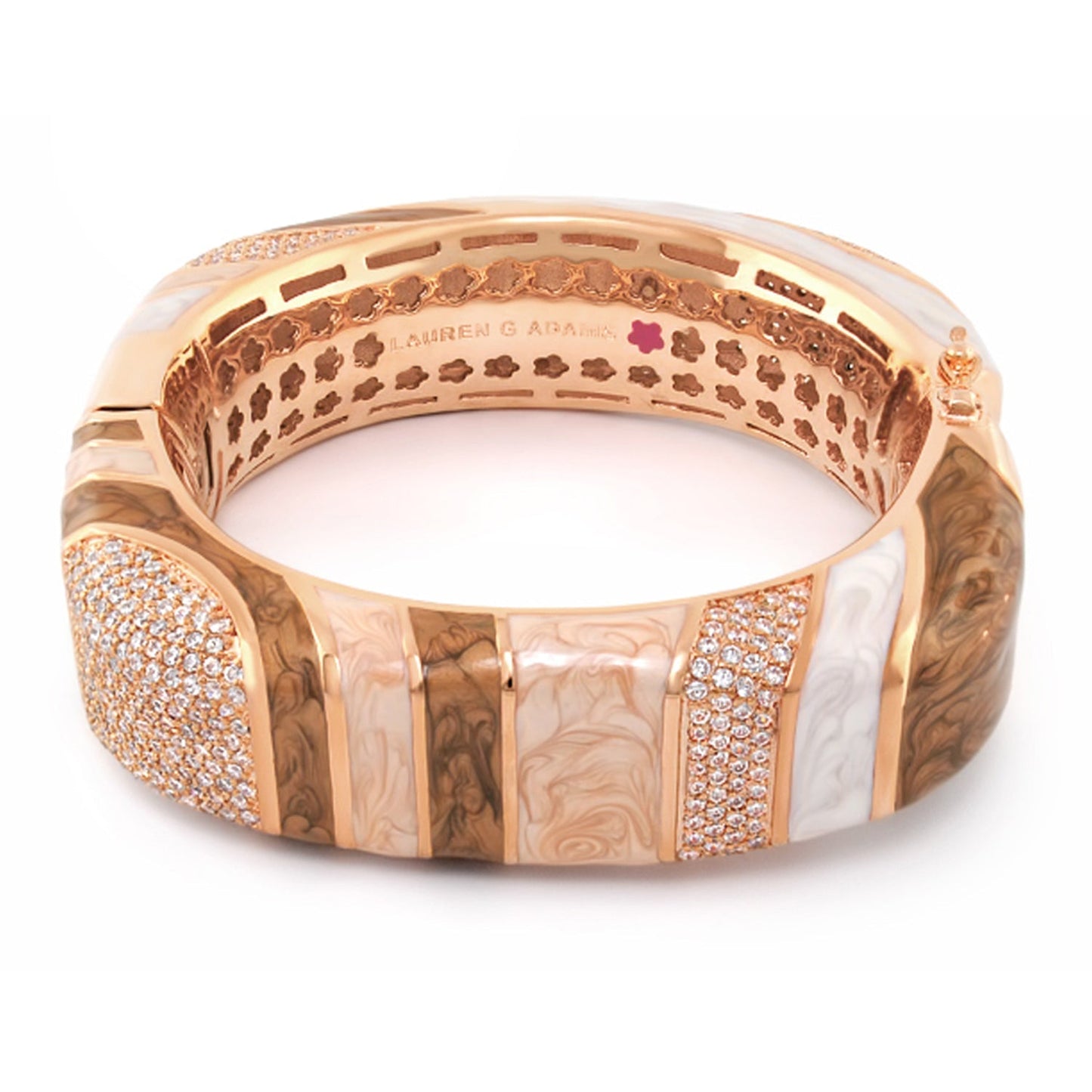 Stripes of Pave Bangle