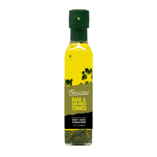 Benissimo Basil & Sun Dried Tomato Oil, Marasca (240mL)