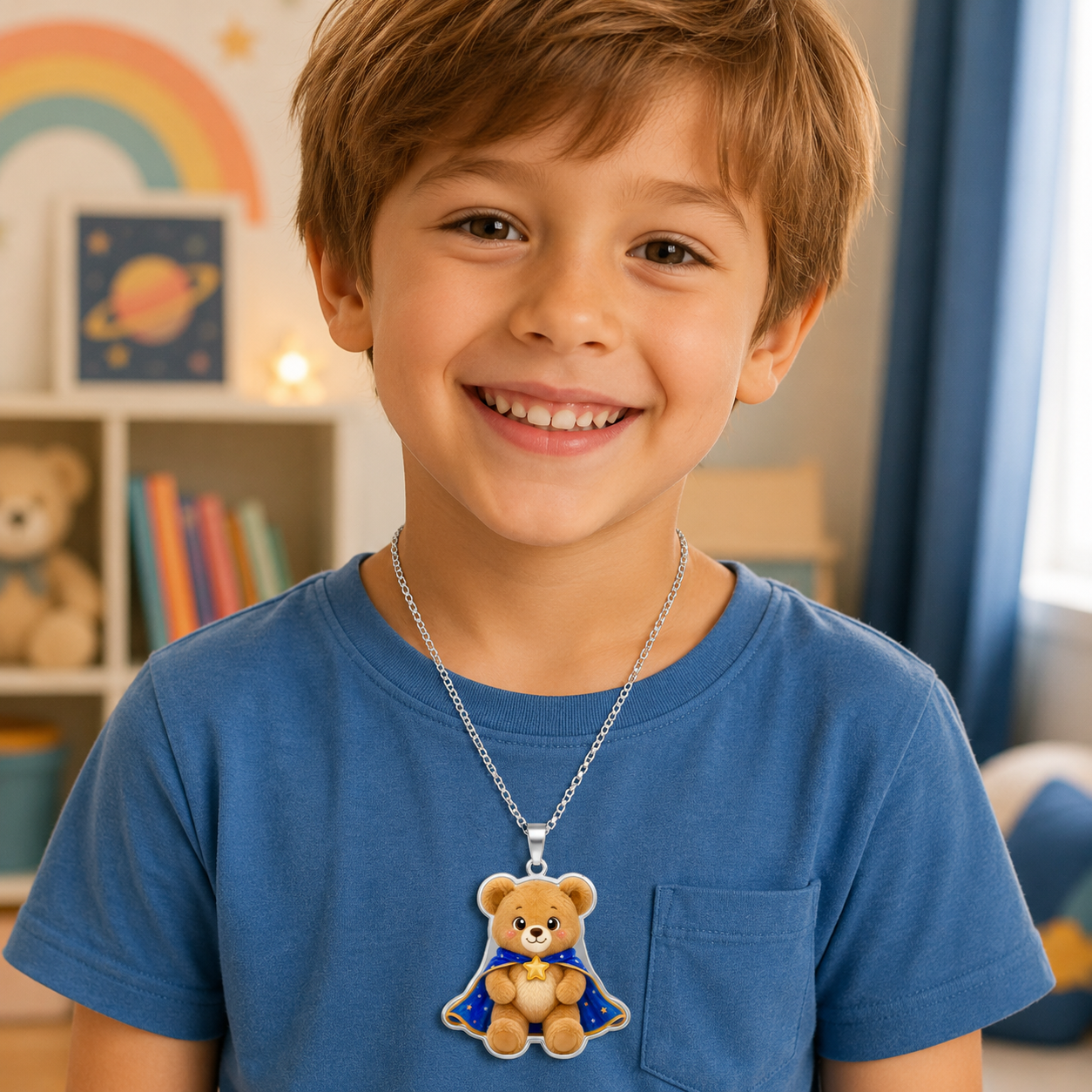 Benny Courage Bear Pendant | Symbol of Hope & Strength