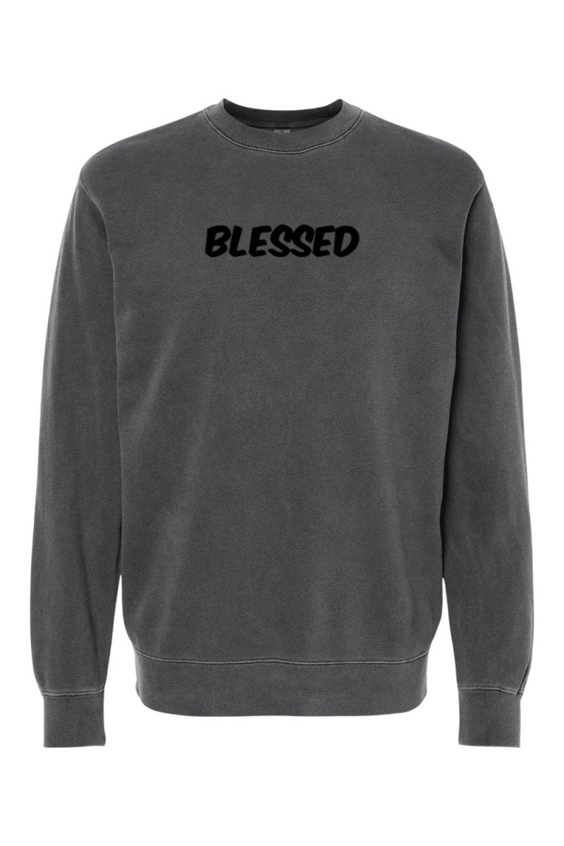 Blessed Unisex Pigment-Dyed Crewneck Sweatshirt