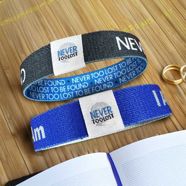 I am who I AM (YHWH) says I am - Identity Blue - Stretch Wristband
