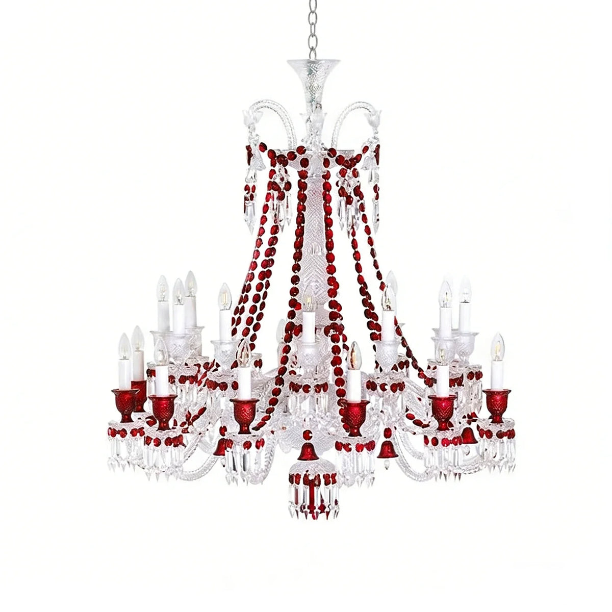 Brilliant Starry Crystal RED Chandelier