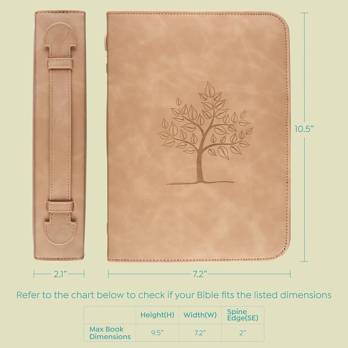 Bible Cover Natural Tree