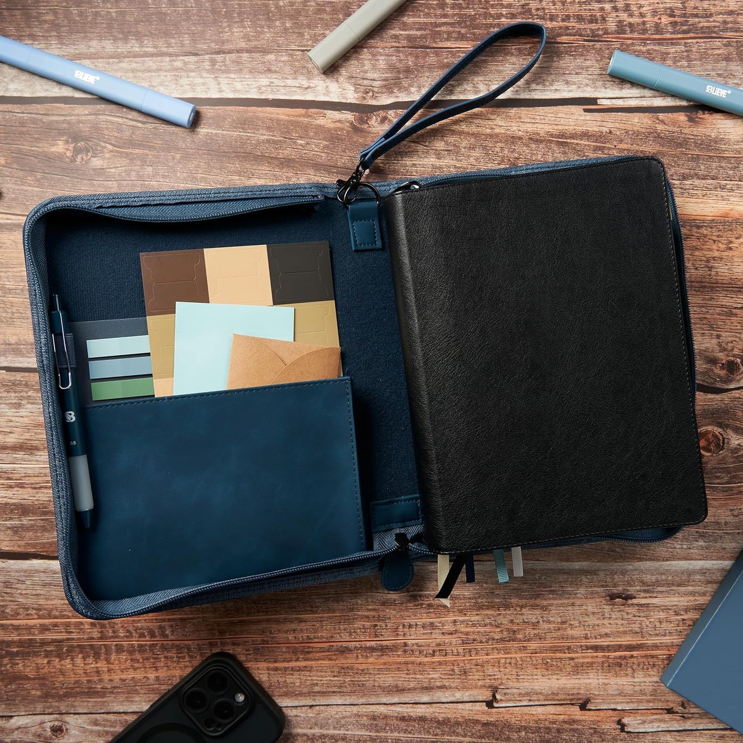 Bible Cover Navy Lion