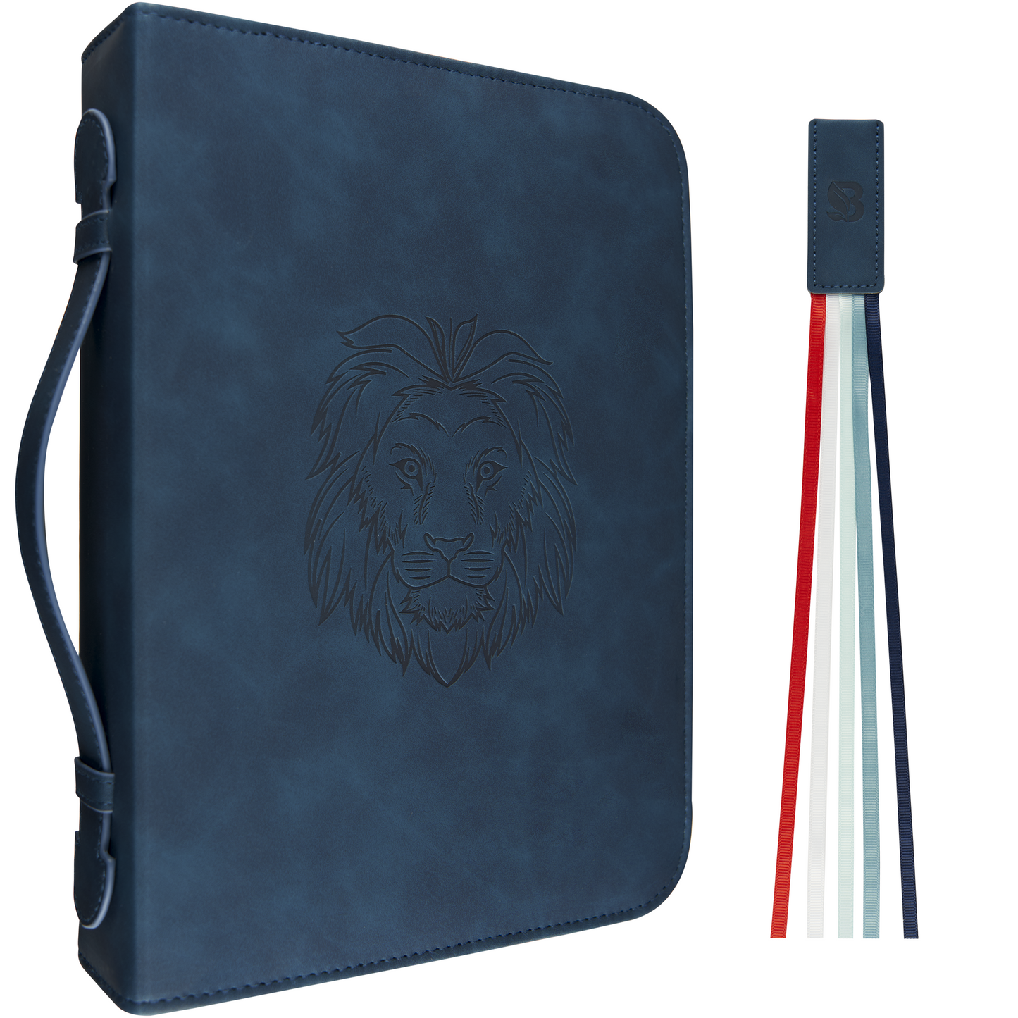 Bible Cover Navy Lion
