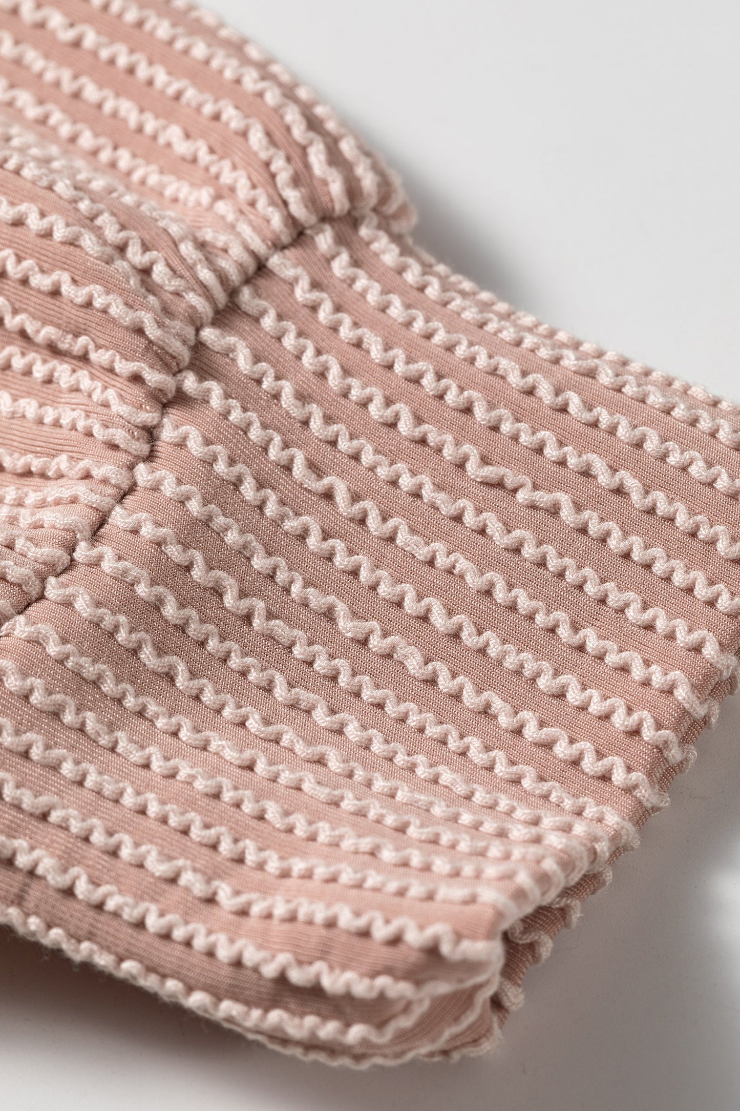 Solid Corded Knit Half Zip Collar Long Sleeve Top