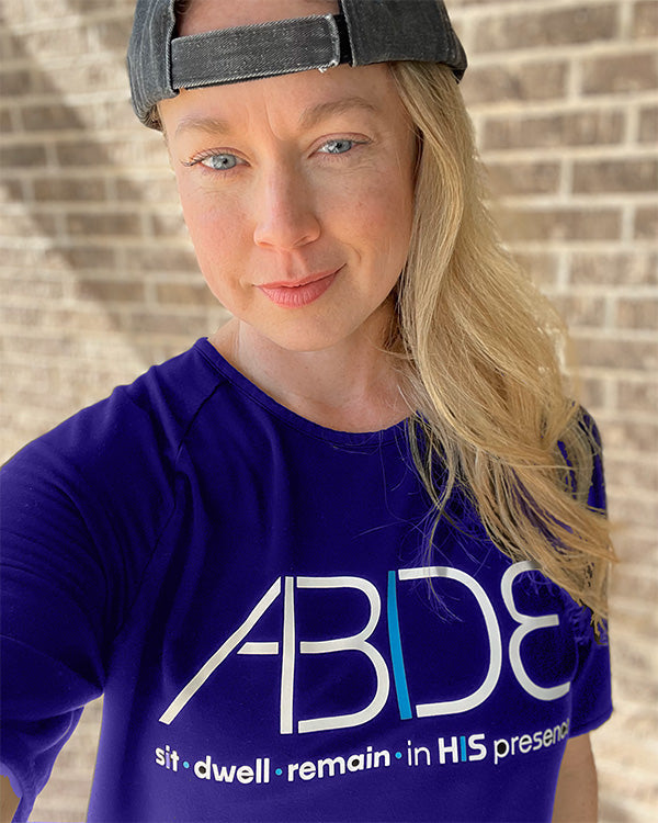 ABIDE (Sit - Dwell - Remain) - Blue Bamboo Tee