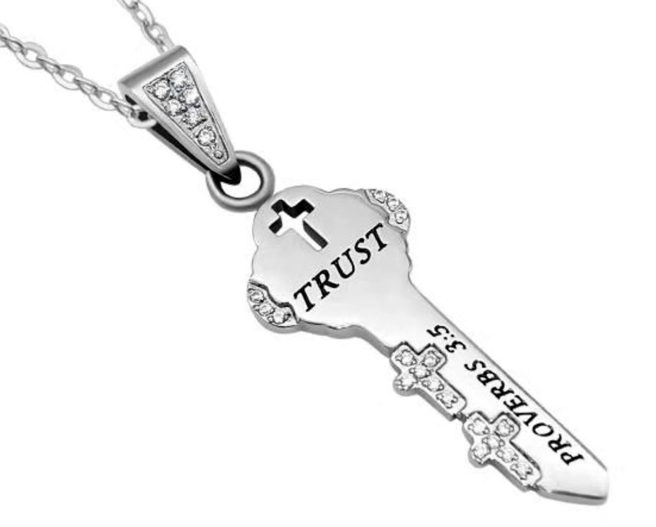 CZ Key Necklace