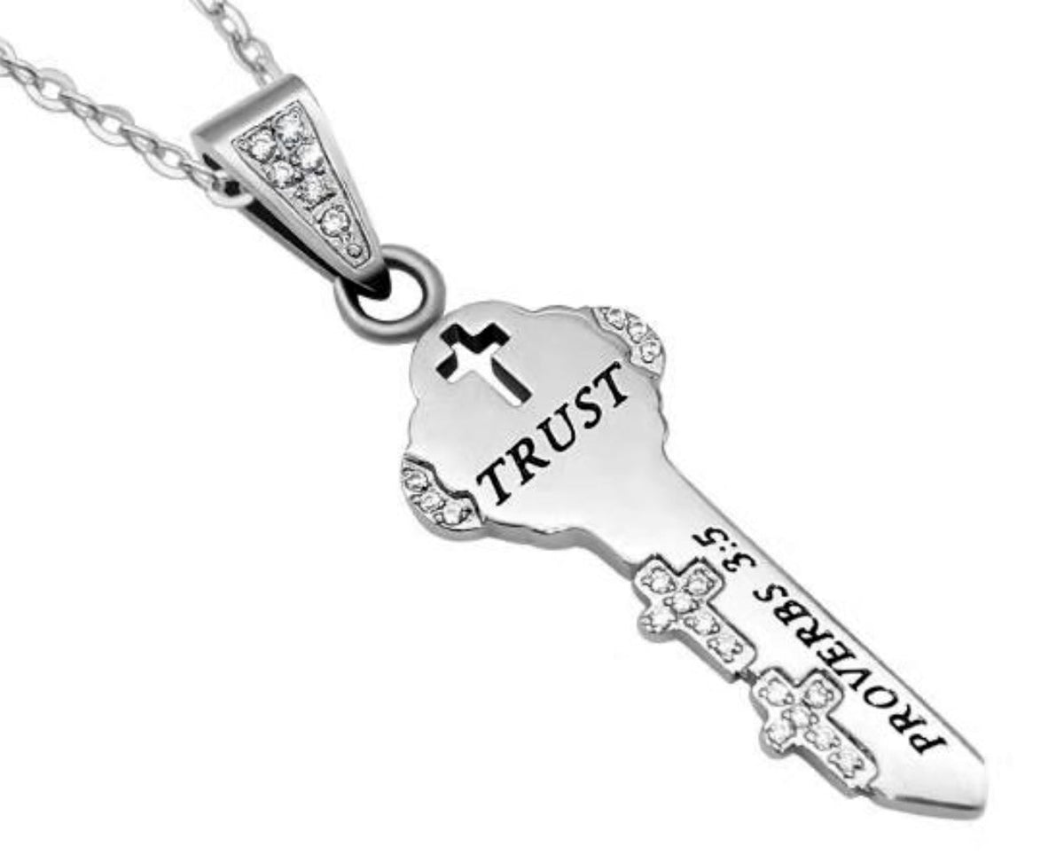 CZ Key Necklace