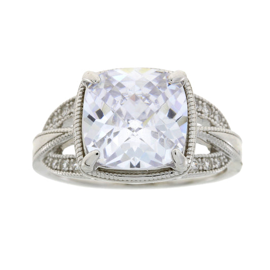 Cubic Zirconium Ring Sterling Silver