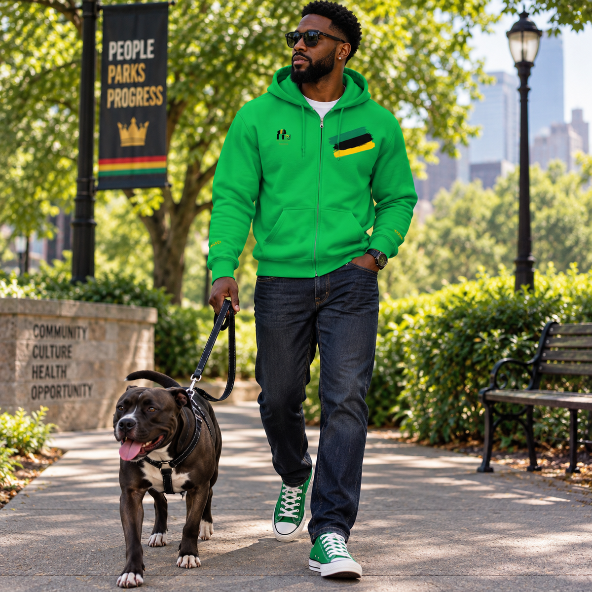 One Love Heritage Unisex Zip Hoodie